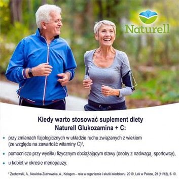 NATURELL Glukozamina + C, na stawy, 100 tabl., cena, opinie, właściwości - obrazek 7