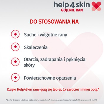 Help4Skin Gojenie Ran, żel hydrokoloidowy, 20 g, tuba - obrazek 2
