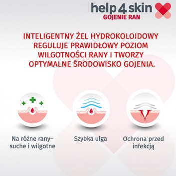 Help4Skin Gojenie Ran, żel hydrokoloidowy, 20 g, tuba - obrazek 5