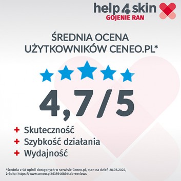 HELP4SKIN GOJENIE RAN Żel hydrokoloidowy przyspieszający gojenie, 20 g - obrazek 6 - Apteka internetowa Melissa