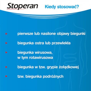 STOPERAN, 8 kaps. Na biegunkę, cena, opinie, właściwości - obrazek 2 - Apteka internetowa Melissa