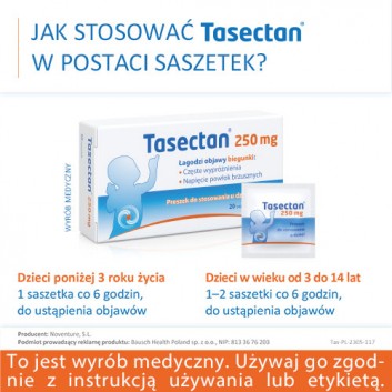 Tasectan 250 mg, 20 saszetek - obrazek 7 - Apteka internetowa Melissa