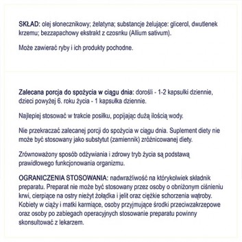 Naturell Czosnek Max Bezzapachowy, kapsułki, 90 sztuk - obrazek 6