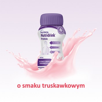 Nutridrink Protein, napój o smaku truskawkowym, 4 x 125 ml - obrazek 2