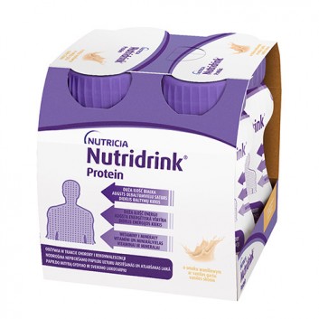 Nutridrink Protein, napój o smaku wanilia, 4 x 125 ml