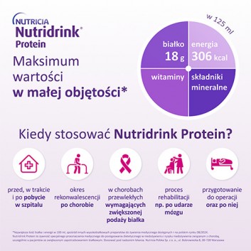 Nutridrink Protein, napój o smaku wanilia, 4 x 125 ml - obrazek 3