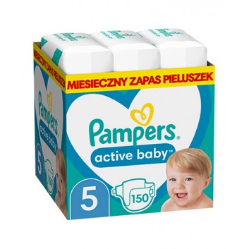 Pampers Pieluchy Active Baby rozmiar 5, 150 sztuk pieluszek - obrazek 1 - Apteka internetowa Melissa