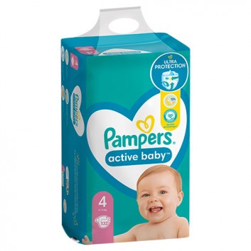 Pampers Pieluchy Active Baby rozmiar 4, 132 sztuki pieluszek - cena, opinie, właściwości - obrazek 7 - Apteka internetowa Melissa