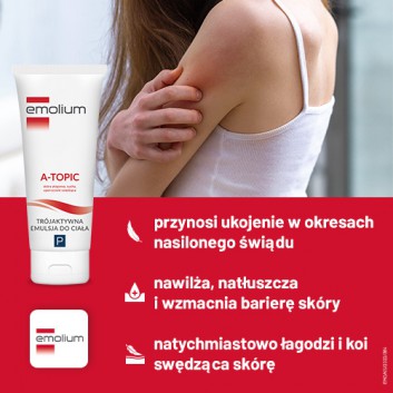 Emolium P Emulsja trójaktywna do ciała - 200 ml - obrazek 3 - Apteka internetowa Melissa