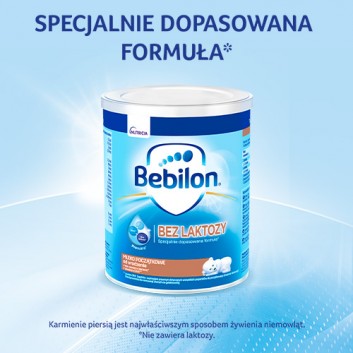 BEBILON Bez laktozy, 400 g, mleko początkowe - obrazek 3 - Apteka internetowa Melissa
