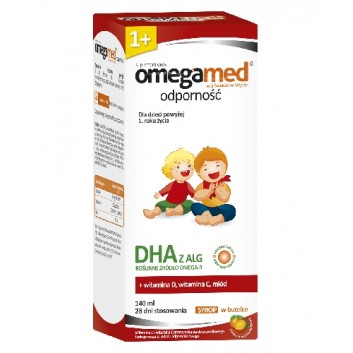 Omegamed Odporność Syrop dla dzieci powyżej 1 roku życia - 140 ml - obrazek 1 - Apteka internetowa Melissa