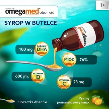 Omegamed Odporność 1+, syrop, 140 ml - obrazek 3