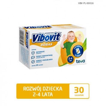 VIBOVIT BOBAS Waniliowy - 30 sasz. - obrazek 1 - Apteka internetowa Melissa