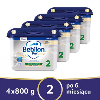 BEBILON 2 PROFUTURA Mleko modyfikowane w proszku - 4x800 g - cena, opinie, właściwości  - obrazek 1 - Apteka internetowa Melissa