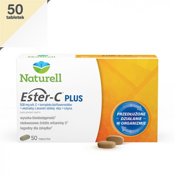 NATURELL Ester-C PLUS, 50 tabl. - obrazek 1 - Apteka internetowa Melissa