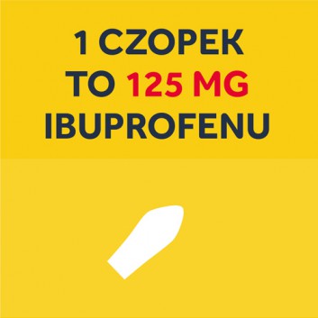 Nurofen dla dzieci ibuprofen 125 mg czopki, 10 sztuk - obrazek 5
