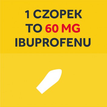 Nurofen dla dzieci ibuprofen 60 mg czopki, 10 sztuk - obrazek 5 - Apteka internetowa Melissa
