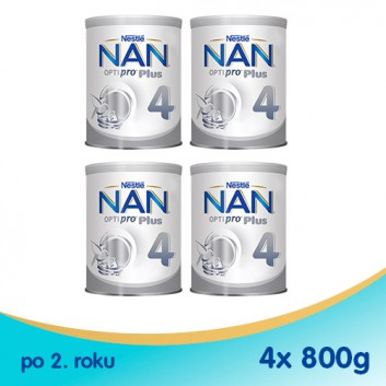 Nestle NAN OPTIPRO Plus 4 Mleko modyfikowane junior dla dzieci po 2 roku- 4 x 800 g - obrazek 1 - Apteka internetowa Melissa