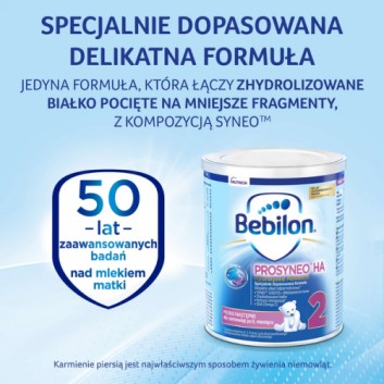 Bebilon Prosyneo HA 2, mleko następne dla niemowląt po 6. miesiącu, 400 g - obrazek 3