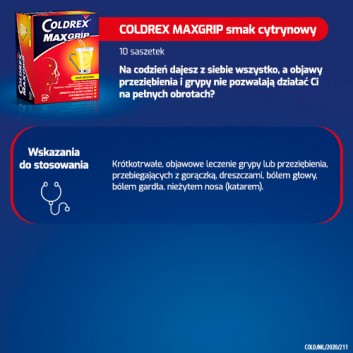 COLDREX JUNIOR C Smak cytrynowy - 10 sasz. - obrazek 7 - Apteka internetowa Melissa