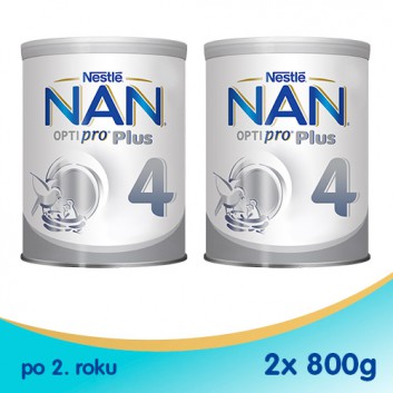 Nestle NAN OPTIPRO Plus 4 Mleko modyfikowane junior dla dzieci po 2 roku - 2 x 800 g (puszka) - obrazek 1 - Apteka internetowa Melissa
