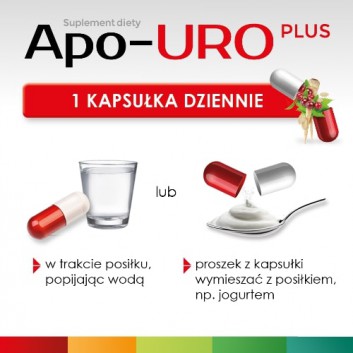 APO-URO PLUS 500 mg, 30 kaps., żurawina, cena, opinie, wskazania - obrazek 4 - Apteka internetowa Melissa