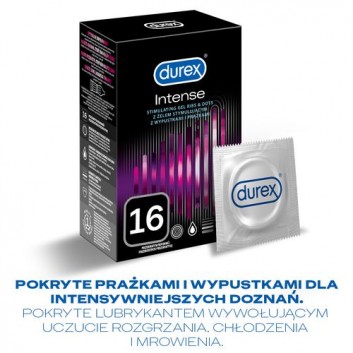 DUREX INTENSE Prezerwatywy - 16 szt. - cena, opinie, właściwości - obrazek 3 - Apteka internetowa Melissa