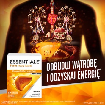 ESSENTIALE FORTE 300 mg, 50 kapsułek, Na wątrobę. - obrazek 3 - Apteka internetowa Melissa