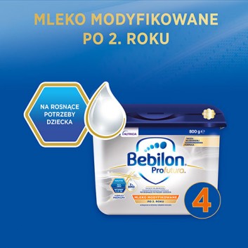 BEBILON 4 PROFUTURA Mleko modyfikowane w proszku - 2 x 800 g - cena, opinie, właściwości  - obrazek 2 - Apteka internetowa Melissa