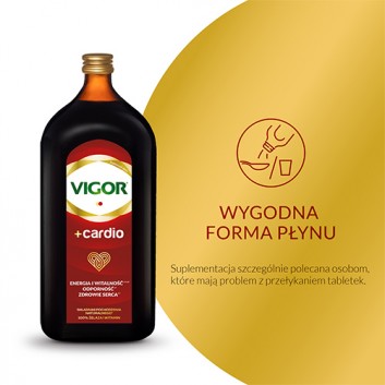 VIGOR+ CARDIO Tonik, 1000 ml. Dla mocnego serca + VIGOR+ cardio torebka prezentowa - obrazek 2 - Apteka internetowa Melissa