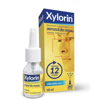 XYLORIN 0,55 mg w 1ml areozol, 18 ml  - obrazek 1 - Apteka internetowa Melissa