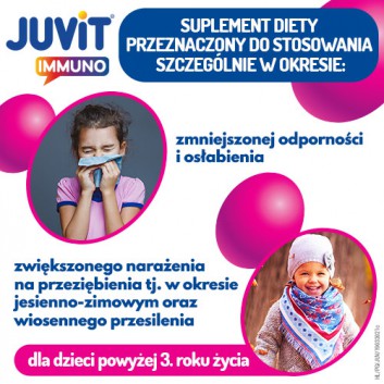 JUVIT IMMUNO - 120 ml. Wsparcie odporności u dzieci od 3. roku życia. - obrazek 3 - Apteka internetowa Melissa