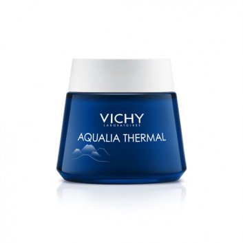 VICHY AQUALIA THERMAL SPA Nawilżający i regenerujący żel-krem przeciw objawom zmęczenia na noc - 75 ml + VICHY AQUALIA THERMAL NIGHT SPA krem-żel na noc - 15ml - obrazek 1 - Apteka internetowa Melissa