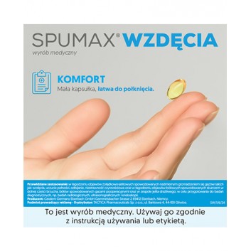 SPUMAX WZDĘCIA 125 mg - 30 kaps. Usuwa uczucie wzdęcia, pełności i łagodzi problemy trawienne. - obrazek 5