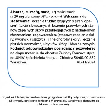 Alantan, maść na skórę, 30 g - obrazek 2