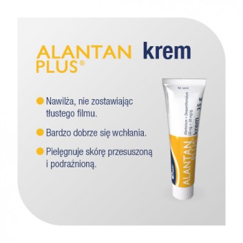 ALANTAN PLUS Krem na skórę dla niemowląt na podrażnienia i niewielkie rany, 35 g  - obrazek 4