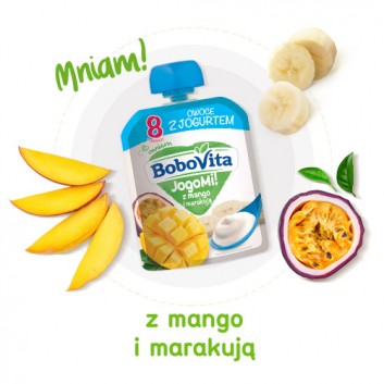 BOBOVITA JOGOMI! Deserek mleczno-owocowy z mango i marakują - 80 g - obrazek 2 - Apteka internetowa Melissa