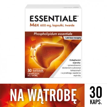 ESSENTIALE MAX 600 mg, 30 kapsułek - obrazek 2 - Apteka internetowa Melissa
