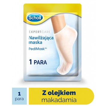 SCHOLL EXPERTCARE Nawilżająca maska do stóp z olejkiem makadamia - 1 para - obrazek 1 - Apteka internetowa Melissa