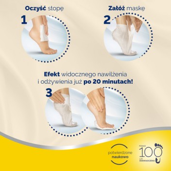 SCHOLL EXPERTCARE Nawilżająca maska do stóp z olejkiem makadamia - 1 para - obrazek 4