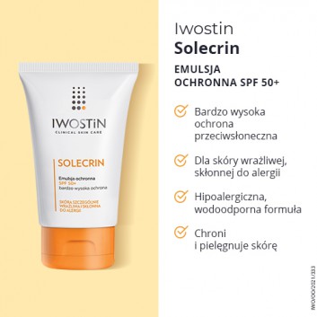 IWOSTIN SOLECRIN Emulsja ochronna SPF50+, 100 ml - obrazek 3