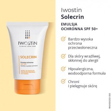 IWOSTIN SOLECRIN Emulsja ochronna SPF50+, 100 ml - obrazek 3 - Apteka internetowa Melissa