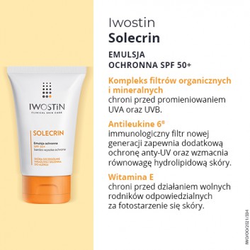 IWOSTIN SOLECRIN Emulsja ochronna SPF50+, 100 ml - obrazek 4 - Apteka internetowa Melissa