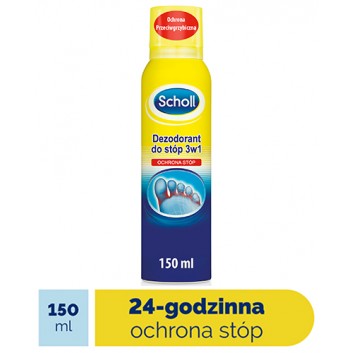 SCHOLL Dezodorant do stóp 3w1, ochrona przeciwgrzybicza, 150 ml