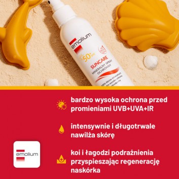 EMOLIUM SUNCARE Mineralny spray ochronny SPF50+, 100 ml - obrazek 5 - Apteka internetowa Melissa