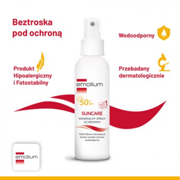 EMOLIUM SUNCARE Mineralny spray ochronny SPF50+, 100 ml - obrazek 7 - Apteka internetowa Melissa