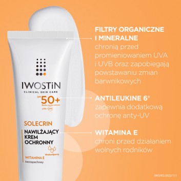 IWOSTIN SOLECRIN Krem ochronny SPF50+ - 50 ml - obrazek 3 - Apteka internetowa Melissa