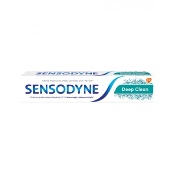 Sensodyne Deep Clean Pasta z fluorem do zębów, 75ml - obrazek 1 - Apteka internetowa Melissa