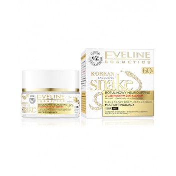 Eveline Cosmetics Korean Exclusive Snake Luksusowy krem-koncentrat multiliftingujacy, na dzień i na noc, 60+, 50 ml - obrazek 2 - Apteka internetowa Melissa