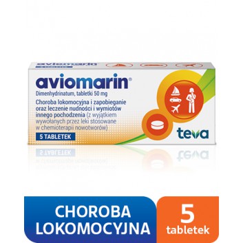 AVIOMARIN, 5 tabletek